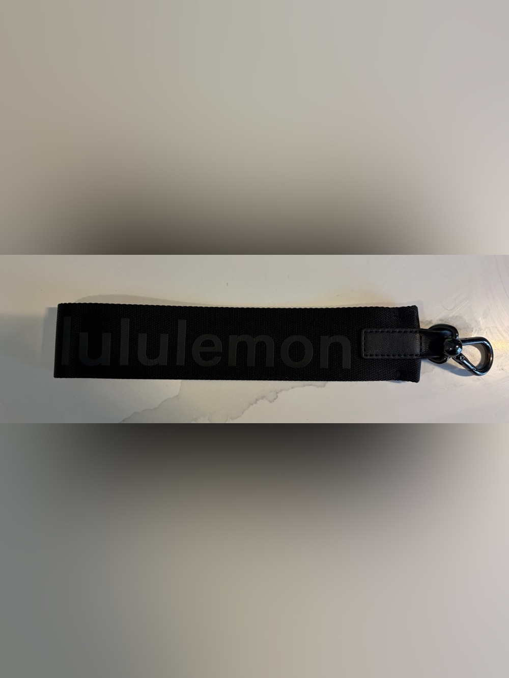 lululemon athletica Never Lost Black Woven Key/Accessory Strap